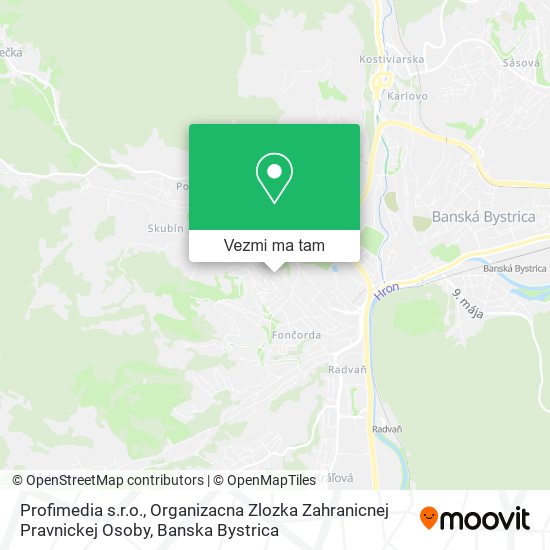 Profimedia s.r.o., Organizacna Zlozka Zahranicnej Pravnickej Osoby mapa