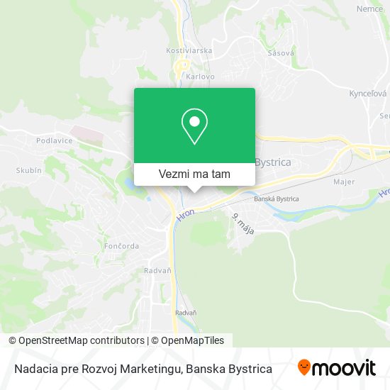 Nadacia pre Rozvoj Marketingu mapa