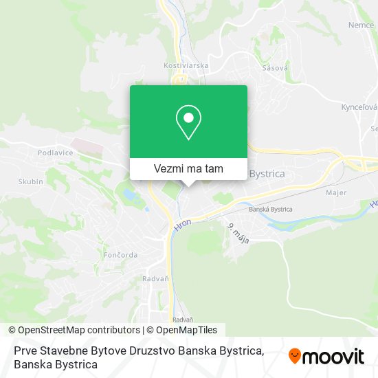 Prve Stavebne Bytove Druzstvo Banska Bystrica mapa