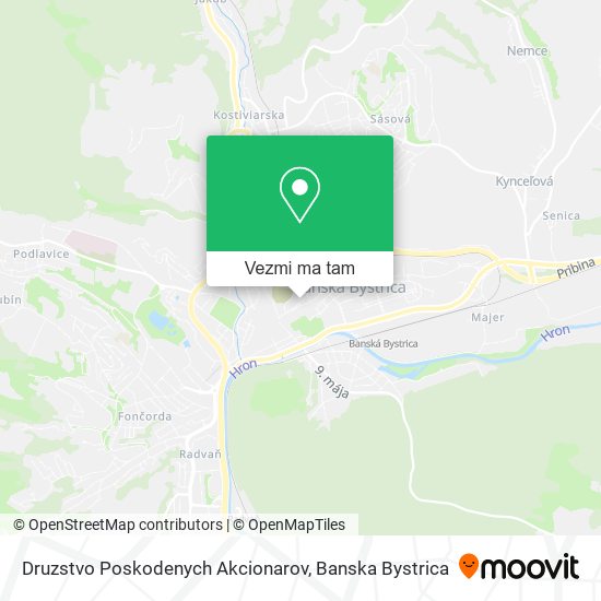 Druzstvo Poskodenych Akcionarov mapa