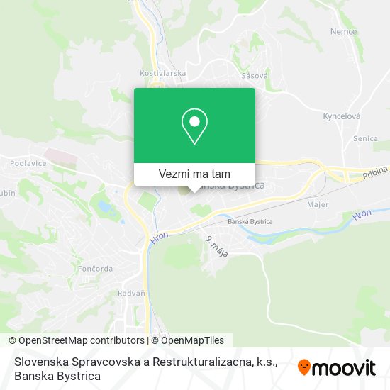 Slovenska Spravcovska a Restrukturalizacna, k.s. mapa