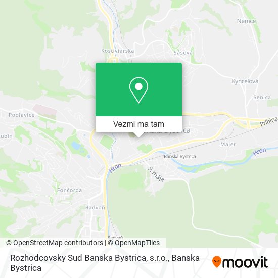 Rozhodcovsky Sud Banska Bystrica, s.r.o. mapa