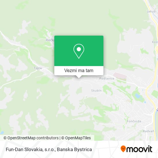 Fun-Dan Slovakia, s.r.o. mapa