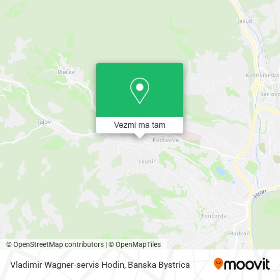 Vladimir Wagner-servis Hodin mapa