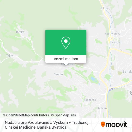 Nadacia pre Vzdelavanie a Vyskum v Tradicnej Cinskej Medicine mapa