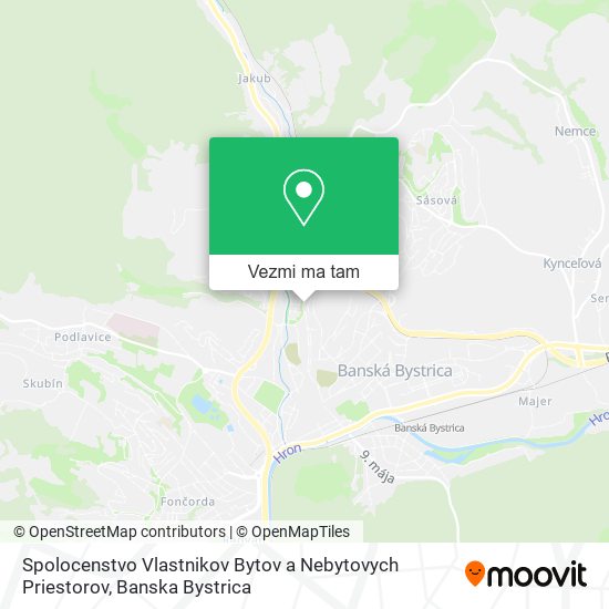 Spolocenstvo Vlastnikov Bytov a Nebytovych Priestorov mapa