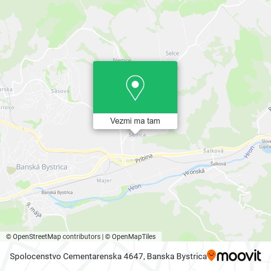 Spolocenstvo Cementarenska 4647 mapa