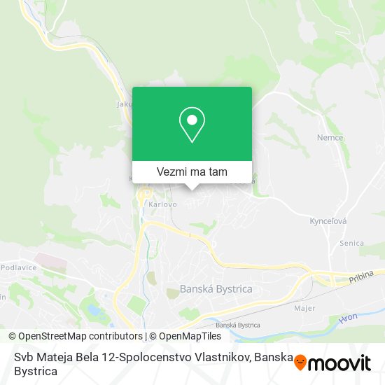 Svb Mateja Bela 12-Spolocenstvo Vlastnikov mapa