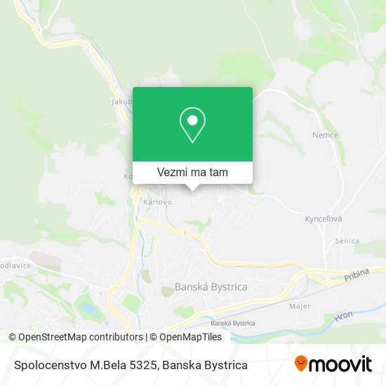 Spolocenstvo M.Bela 5325 mapa