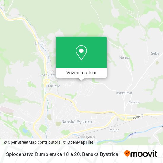 Splocenstvo Dumbierska 18 a 20 mapa