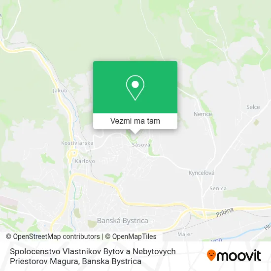 Spolocenstvo Vlastnikov Bytov a Nebytovych Priestorov Magura mapa