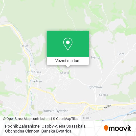 Podnik Zahranicnej Osoby-Alena Spasskaia, Obchodna Cinnost mapa