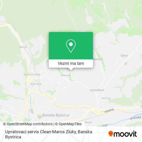 Upratovaci servis Clean-Maros Zluky mapa