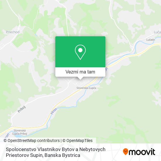 Spolocenstvo Vlastnikov Bytov a Nebytovych Priestorov Supin mapa