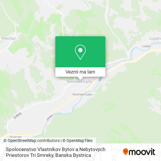 Spolocenstvo Vlastnikov Bytov a Nebytovych Priestorov Tri Smreky mapa