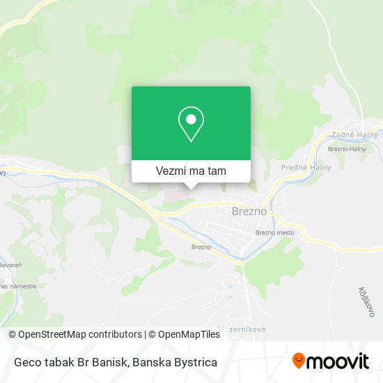 Geco tabak Br Banisk mapa