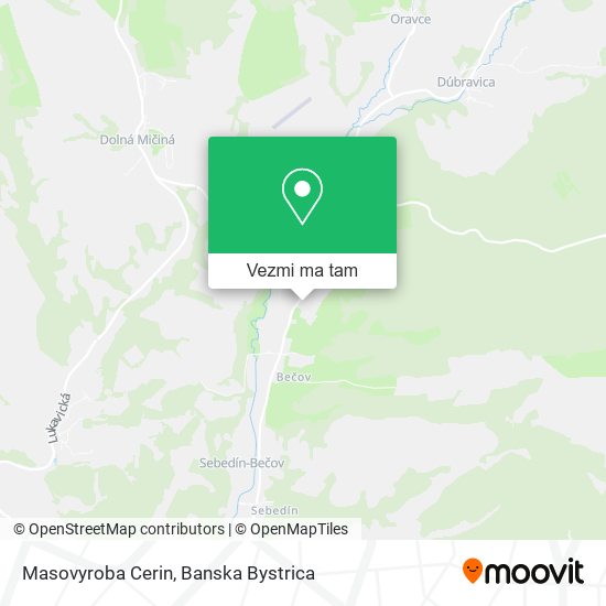 Masovyroba Cerin mapa