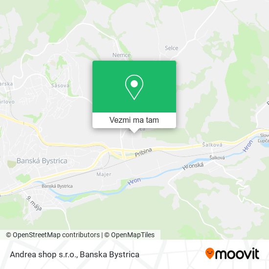 Andrea shop s.r.o. mapa