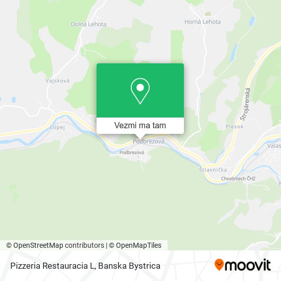 Pizzeria Restauracia L mapa