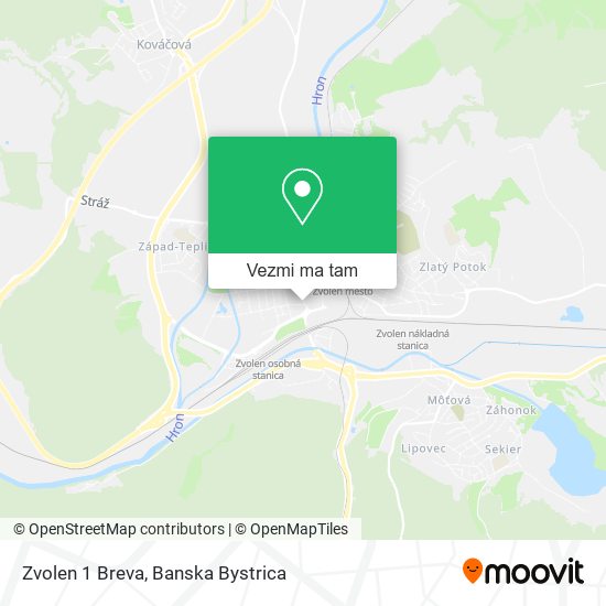 Zvolen 1 Breva mapa