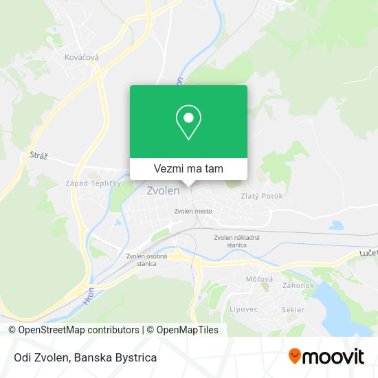 Odi Zvolen mapa