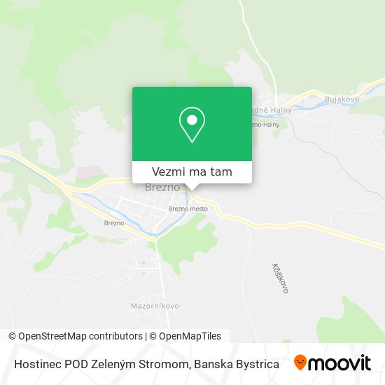 Hostinec POD Zeleným Stromom mapa