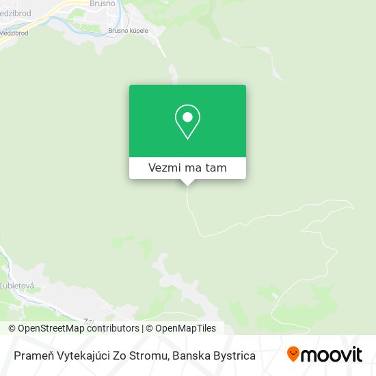 Prameň Vytekajúci Zo Stromu mapa