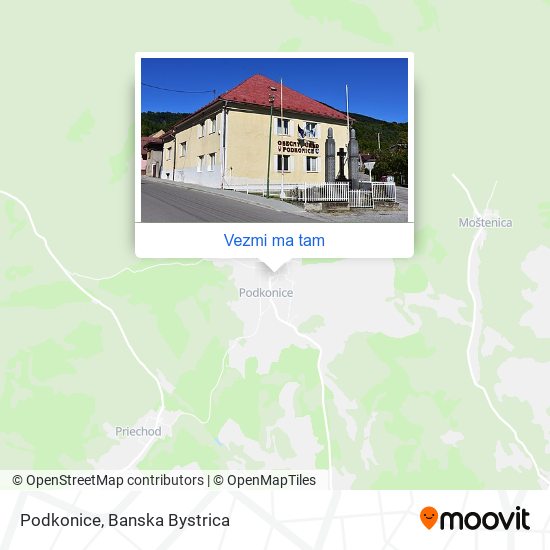 Podkonice mapa