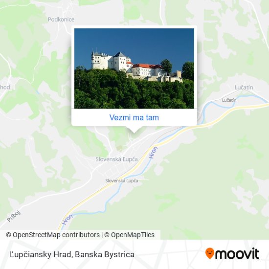 Ľupčiansky Hrad mapa