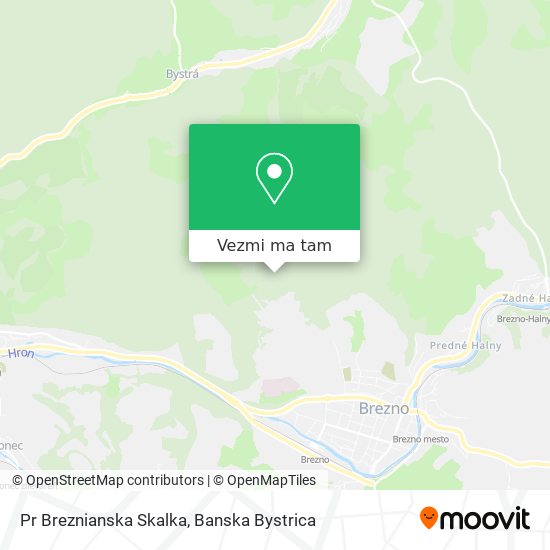 Pr Breznianska Skalka mapa