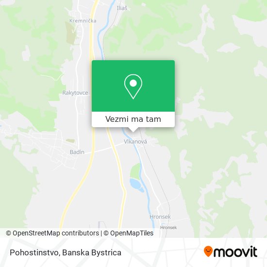 Pohostinstvo mapa