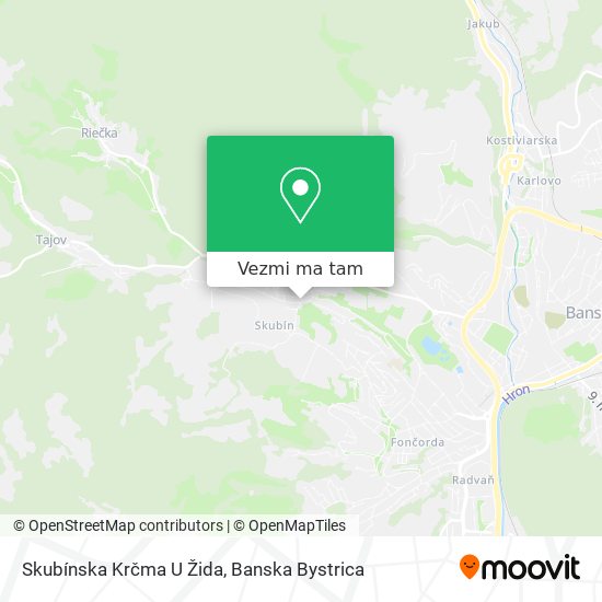 Skubínska Krčma U Žida mapa