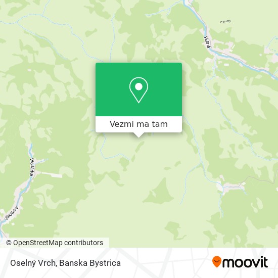 Oselný Vrch mapa