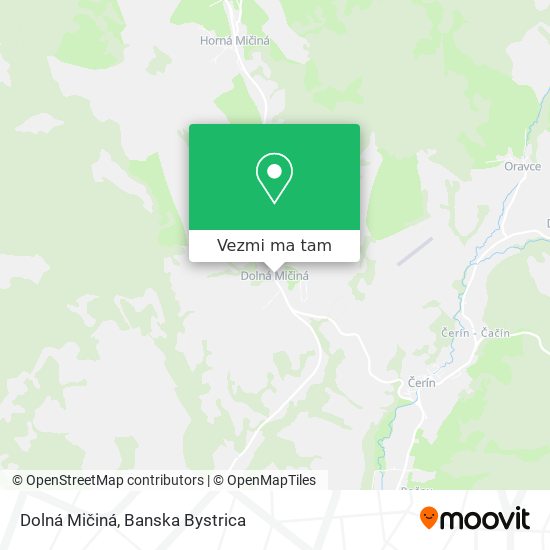 Dolná Mičiná mapa