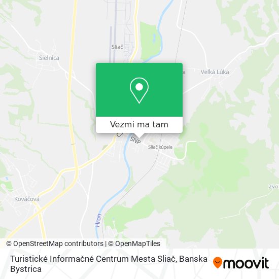 Turistické Informačné Centrum Mesta Sliač mapa