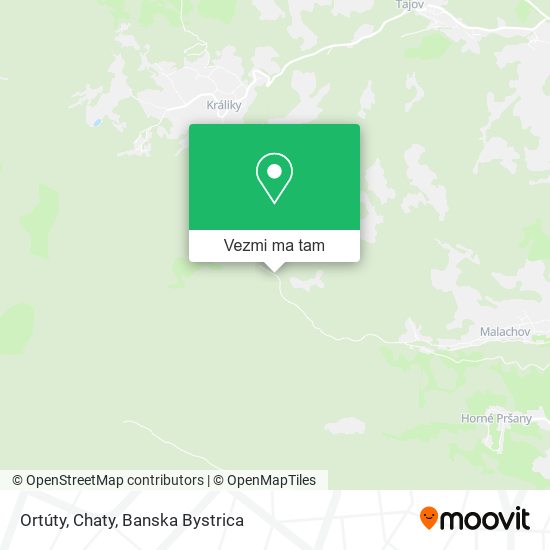 Ortúty, Chaty mapa