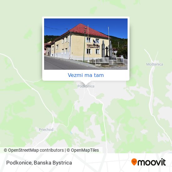 Podkonice mapa