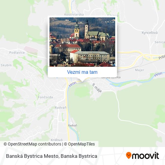 Banská Bystrica Mesto mapa