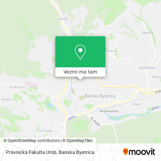 Právnická Fakulta Umb mapa