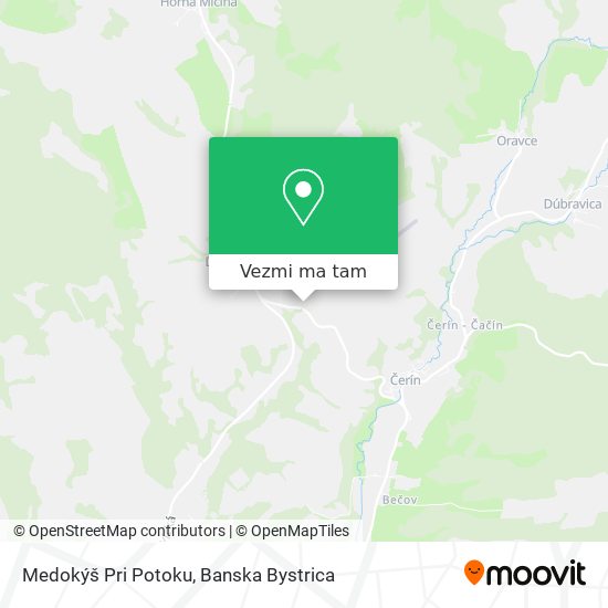 Medokýš Pri Potoku mapa