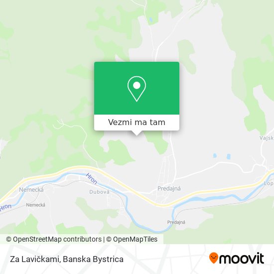 Za Lavičkami mapa