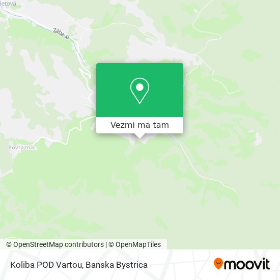 Koliba POD Vartou mapa