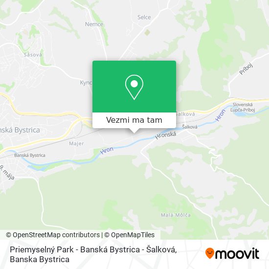 Priemyselný Park - Banská Bystrica - Šalková mapa