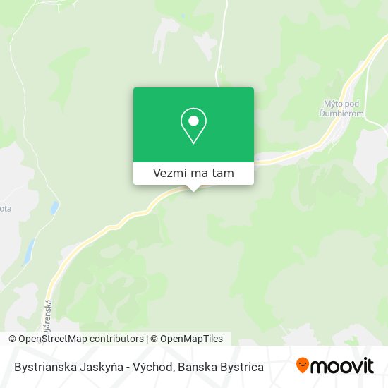 Bystrianska Jaskyňa - Východ mapa