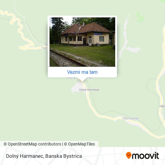 Dolný Harmanec mapa