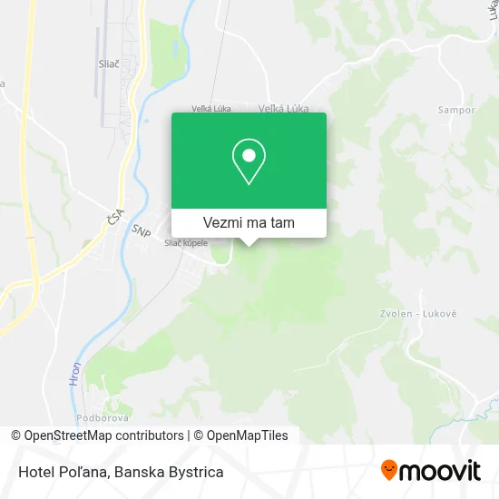 Hotel Poľana mapa