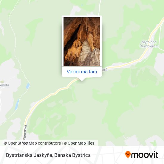 Bystrianska Jaskyňa mapa