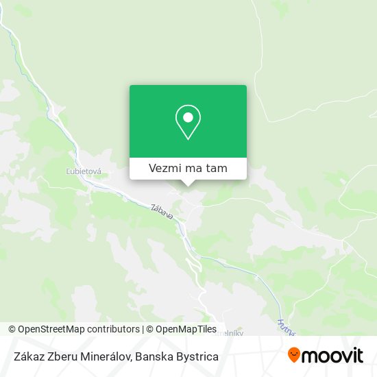 Zákaz Zberu Minerálov mapa