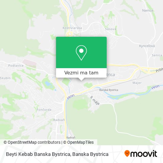 Beyti Kebab Banska Bystrica mapa