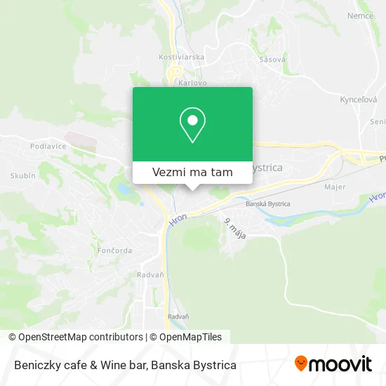 Beniczky cafe & Wine bar mapa